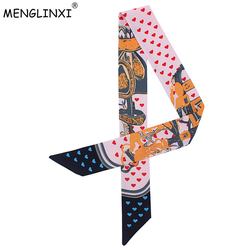 Women Bags Luxury Brands - Petit Foulard de Tête à Imprimé