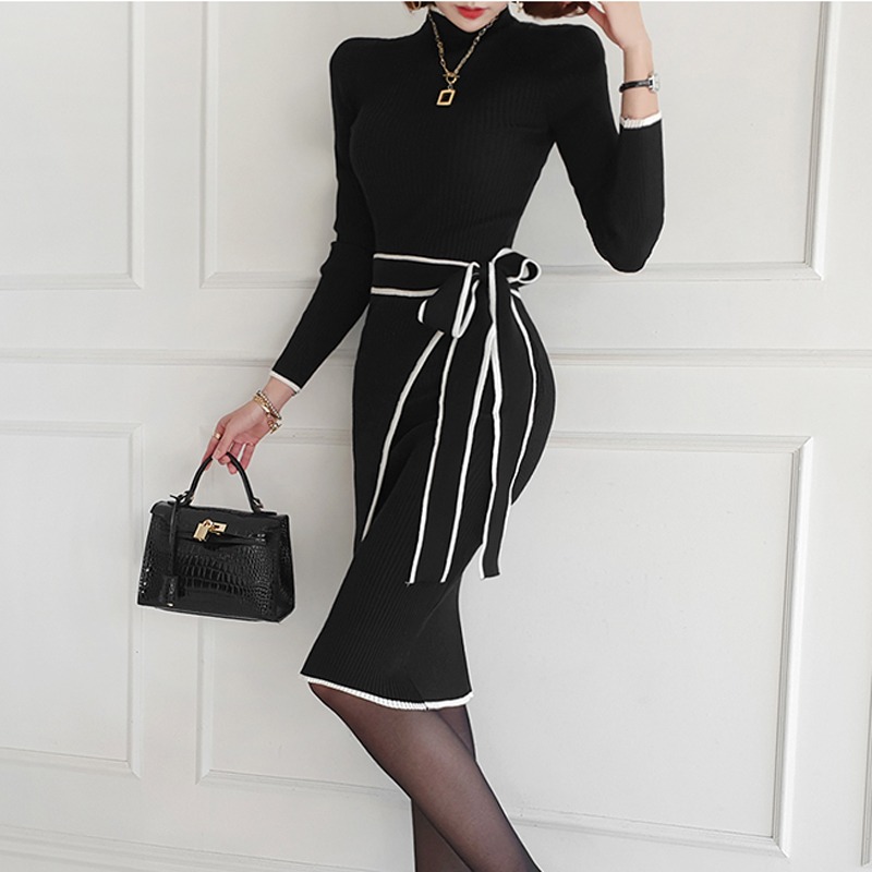 Nouvelle Robe Pull en Maille C - Women Bags Ru avis et prix