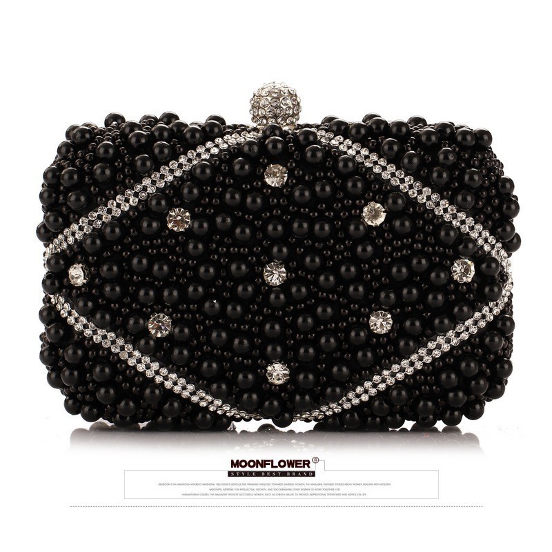 Cristaux de luxe perlés perle  - Evening Bag Beaded avis et prix