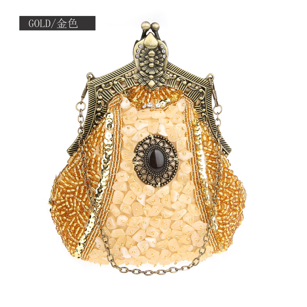 Sac à main rétro à sequins pou - Evening Bag Beaded avis et prix