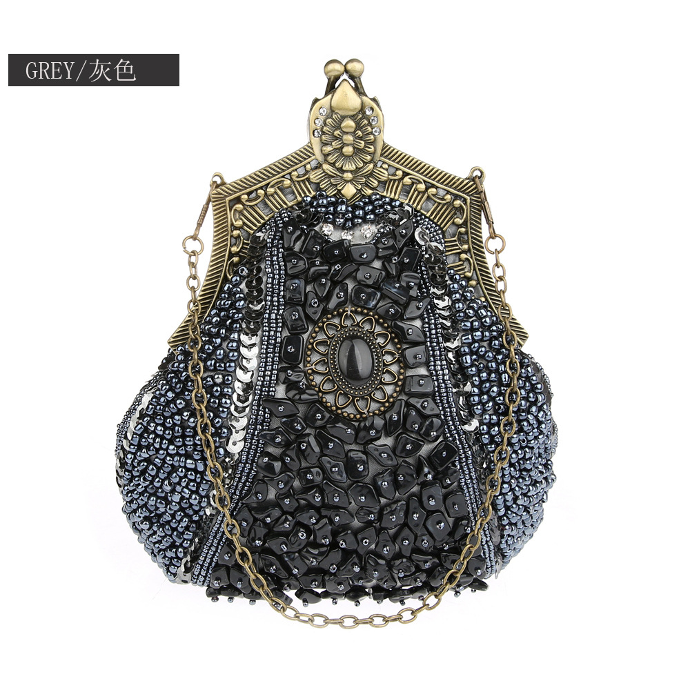 Sac à main rétro à sequins pou - Evening Bag Beaded avis et prix